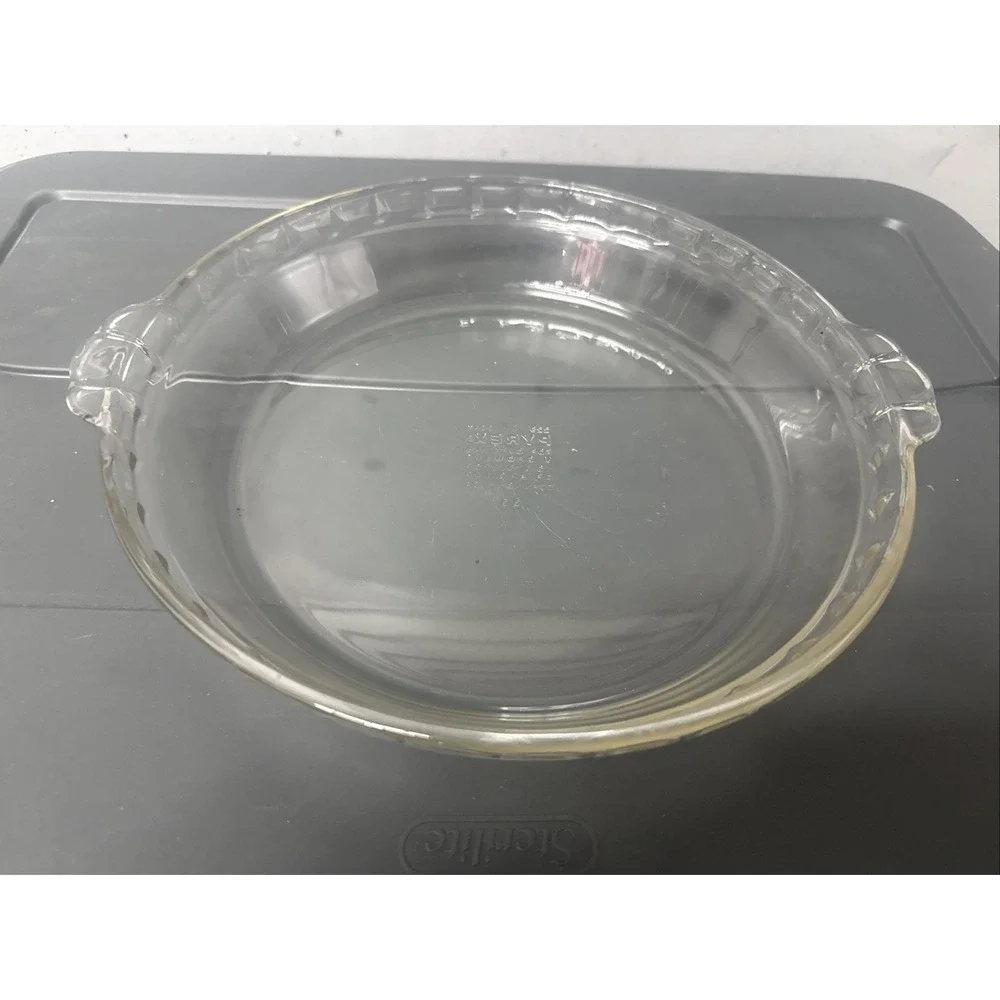 Vintage Pyrex # 229 Clear Glass‎ Deep Dish 9.5